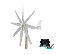 HENGJINGTR Kit d'éolienne à axe Vertical 13000W avec contrôleur 12V-220V 2M/S Générateur d'énergie pour Maison et Entreprise | pour Toit, Bateau, Camping-Car et Hors réseau,220v