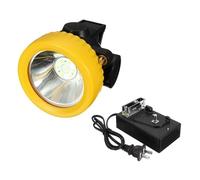 HENGJINGTR Lampe Frontale De Sécurité pour L'exploitation Minière, Anti-Explosion, pour Mineurs De Charbon, Lampe De Mine avec 1 Lampe Principale Et 6 LED, Rechargeable, pour Casque De Mineur