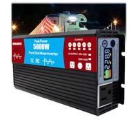 HENGJINGTR Onduleur 48V DC 48V À AC 110V / 220V Onduleur À Onde Sinusoïdale Pure avec Écran LCD, Onduleurs Solaires Hors Réseau pour Véhicules, Camping, Urgences (Crête 5000W),48V to 220V(60Hz)