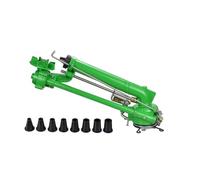 HENGJINGTR Pistolet D'arrosage pour Ferme, Pistolet À Bras Oscillant De Turbine D'irrigation De 1,5" avec Arroseur À Impact À 8 Buses, Angle D'élévation Réglable De 0° À 48°, Buse Rotative