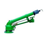 HENGJINGTR Pistolet De Pulvérisation À Turbine Bras Oscillant pour Irrigation Agricole, Arrosage À Grande Surface À 360°, avec 3 Buses De Rechange, pour Ferme, Parc, Chantier (2")