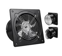 HENGJINGTR Ventilateur de Conduit pour fenêtre de Cuisine 110V/220V, 4 Pouces - 8 Pouces, 7 pales, Puissant Ventilateur d'extraction pour Cuisine, Salle de Bain et Usage Industriel,6inch,110v