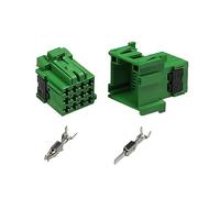 Hengliang Store 2/5/10 Ensembles 12 broches Automobile Mâle Connecteur vert Fit for Mercedes-Benz Amplificateur Porsche Câblage imperméable 1-967622 ( Color : 12p male female , Size : 5 SETS_12P )
