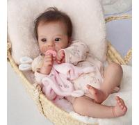 Hengluck Poupées Reborn Reborn Bébé Poupée Fille 19 Pouces Fabriquée à la Main Bébé Reborn Lavable Corps en Vinyle Elle Ressemble et Se Sent comme un Vrai Bébé Réaliste Yeux Ouverts