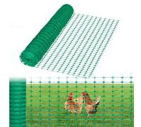 HENGMEI 1 x 30 m - Clôture de chantier - Clôture de délimitation - Clôture de délimitation - Clôture pour animaux de ferme - 100 cm de haut - Filet de protection en plastique - Clôture mobile pour