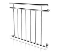 hengmei 100-184 cm Français balcon en acier inoxydable Rampe d'escalier garde-corps Grille de fenêtre Parapet garde-corps