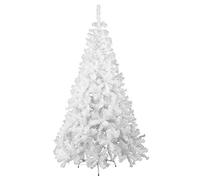 HENGMEI 150cm Sapin de Noël Artificiel PVC Arbre de Noel avec Support en métal Xmas Party Decortaion, Bianco