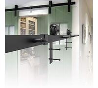 HENGMEI 366cm Quincaillerie Kit de Porte Coulissante Rail Système pour Porte Coulissante Sliding Barn Door