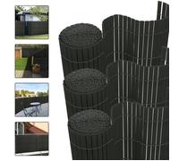HENGMEI 500x180cm Clôture de protection en PVC Brise-vue en plastique PVC pour clôture de balcon, Anthracite jardin et terrasse