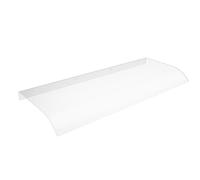 HENGMEI Auvent pour porte d'entrée - 50 x 120 cm - En polycarbonate - Transparent - Protection solaire - Protection contre la pluie - Pour balcon, fenêtre, entrée de maison