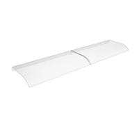 HENGMEI Auvent pour porte d'entrée - 50 x 200 cm - En polycarbonate - Transparent - Protection solaire - Protection contre la pluie - Pour balcon, fenêtre, entrée de maison