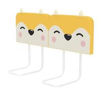 HENGMEI Barrière de lit - 50 cm - Protection anti-chute - 5 niveaux - Réglable en hauteur - Anti-chute - Pour lit familial et lit d'enfant (50 cm, renard jaune)