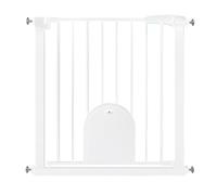 HENGMEI Barrière de protection, d'escalier, pour bébé, 75 à 85 cm, sans perçage, sans perçage, pour chiens et chats, enfants, blanche