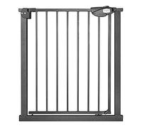 Hengmei - Barrière de protection - En métal - Perçage non nécessaire - Se referme automatiquement - Pour porte d'escalier - Idéale pour assurer la sécurité des enfants - 75 à 85 cm - Noir