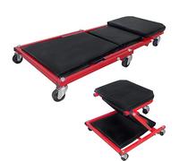 HENGMEI Chariot de Visite Mécanicien Pliable Planche de Travail Montage Voitures avec 6 Roues 360°