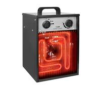 HENGMEI Chauffage électrique soufflant, 5 kW, avec thermostat, 3 niveaux de chauffage, pour chantier, atelier, garage