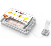 HENGMEI Couveuse 20 Å"ufs Couveuse pour poules Couveuse automatique Couveuse pour poules avec ajout d'eau externe Contrôle de la tempŽrature, Žclairage LED