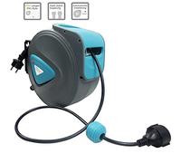 HENGMEI Enrouleur automatique de câble Automatique Murale câble de 20m Rallonge 180° support de fixation mural