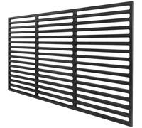 HENGMEI Grille de cuisson en fonte émaillée pour barbecue au charbon de bois, barbecue à gaz, 42 x 28 cm