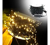 HENGMEI Guirlande Lumineuse, 8 Modes Décoration Noël Lumière pour Intérieur et Extérieur, jardín, bodas, decoración de fiestas(50M 500 LEDs, Blanc Chaud)