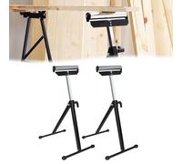 HENGMEI Lot de 2 tréteaux de travail réglables en hauteur et pliables avec pieds antidérapants 68-107 cm