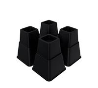 HENGMEI Lot de 8 rehausseurs de lit en forme carrée - Robustes - Pour canapé, bureau, canapé, table