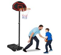 HENGMEI Panier de basket-ball d'extérieur - Équipement de jeu d'intérieur - Réglable en hauteur - Avec roulettes - Pour enfants et adultes - 1,6-2,1 m