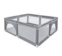 HENGMEI Parc pour bébé Barrière de parc 180 x 150 cm Centre d'activités avec base antidérapante, aire de jeux de sécurité en maille respirante