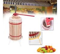 HENGMEI Presse-fruits, manuel, en chêne, 30 l, avec poignées et chiffon de pressage