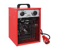 HENGMEI Radiateur soufflant électrique Chauffage Industriel 5000W, avec 2 niveaux de chauffe et 1 position air froid pour atelier, camping, garage