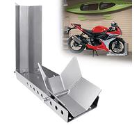 HENGMEI Rail d'aide au chargement de moto pour moto - Pince de roue avant - Support pour roue de 60 à 145 cm de largeur (1 pièce)