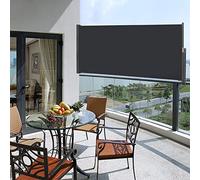 HENGMEI Store latéral extensible - 140 x 300 cm - Protection solaire - Brise-vue - Protection contre le vent - Différentes tailles - Pour terrasse, camping, jardin - Anthracite