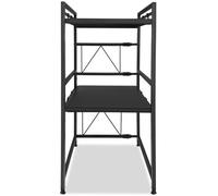 HENGMEI Support de Four à Micro-Ondes, Longueur Réglable, Complet avec 8 Crochets, Noir