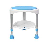 HENGMEI Tabouret de douche pour douche - Réglable en hauteur - En aluminium antidérapant avec étagère pratique - Rotatif à 360° - Pour personnes âgées avec femmes enceintes (type B)