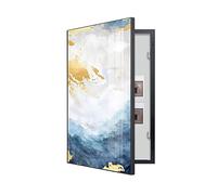 Hengqiyuan Couvercle de Panneau Électrique Décoratif - Hide Meter - Couvercle de Panneau Électrique Mural Disponibles - Idéal pour Votre Maison,E(Black),50×70cm