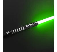 Hengqiyuan Sabre laser Star Wars - Poignée en métal - Chargement USB amovible - Véritable expérience - Duel - Sabre laser - Jouet - Cadeau de jeu de rôle - Accessoires - Vert
