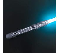 Hengqiyuan Sabre Laser Star Wars, PoignéE en MéTal USB Charge DéTachable ExpéRience RéElle Duel Au Sabre Laser -Adulte Enfants Sabre Laser Jouet Cadeau,Ice Blue