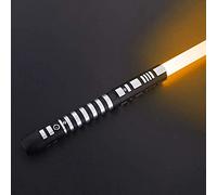 Hengqiyuan Sabre Laser Star Wars, PoignéE en MéTal USB Charge DéTachable ExpéRience RéElle Duel Au Sabre Laser -Adulte Enfants Sabre Laser Jouet Cadeau,Jaune