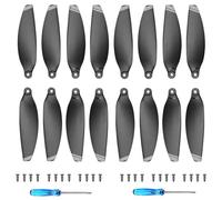 Hengrongshen 16 Pièces Mini Hélices 2 SE Faible Bruit et Stable, Accessoires Hélices Mini 2 pour Remplacement de Drone (Argent)