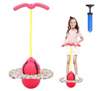 Hengrongshen Balle de pogo avec poignées, bâton sauteur pour enfants, barre sauteuse avec pompe à air, balle de pogo pour l'entraînement de l'équilibre, cadeau de jeu pour enfants à partir de 6 ans