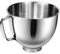 Hengrongshen Bol mélangeur en acier inoxydable 4,5 l - Accessoire de cuisine - Bol mélangeur avec poignée - Pour blender Kitchenaid 4,5-5 Quart - Accessoire Kitchenaid - Inoxydable - Passe au