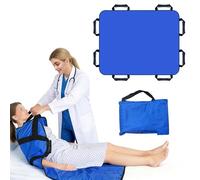Hengrongshen Lingette coulissante pour patient, 100 x 120 cm, avec 8 poignées, drap de transfert et aide au positionnement pour les soins infirmiers, les transferts de personnes âgées et de lit, pour