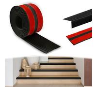 Hengrongshen Nez de Marche Autocollant, Antidérapant et Étanche, Nez de Marche Escalier pour l'Extérieur et l'Intérieur（4m）