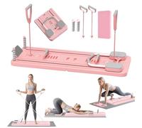 Hengrongshen Pilates Reformer, 2025 Neue Klappbares Planche Pilate Maison mit Timer, Mini Reformer Pilates Machine für Zuhause zum Ganzkörpertraining Taille Beine Arme und Rücken (Rose)