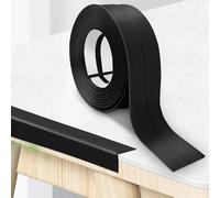 Hengrongshen Plinthe Souple PVC Autoadhésive 20 mm x 20 mm x 12 m, Imperméable Anti-Moisissures Résistante à l'Huile, pour Cuisine Salle de Bain Chambre Garage (Noir)