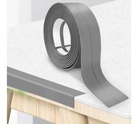 Hengrongshen Plinthe Souple PVC Autoadhésive 20 mm x 20 mm x 12 m, Imperméable Anti-Moisissures Résistante à l'Huile, pour Cuisine Salle de Bain Chambre Garage (Gris)
