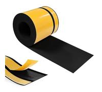 Hengrongshen Plinthe Souple PVC Autoadhésive 50 mm x 20 mm x 12 m, Imperméable Anti-Moisissures Résistante à l'Huile, pour Cuisine Salle de Bain Chambre Garage (Noir)