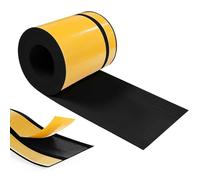 Hengrongshen Plinthe Souple PVC Autoadhésive 70 mm x 20 mm x 24 m, Imperméable Anti-Moisissures Résistante à l'Huile, pour Cuisine Salle de Bain Chambre Garage (Noir)