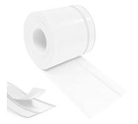 Hengrongshen Plinthe Souple PVC Autoadhésive 90 mm x 20 mm x 24 m, Imperméable Anti-Moisissures Résistante à l'Huile, pour Cuisine Salle de Bain Chambre Garage (Blanc)