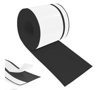 Hengrongshen Plinthe Souple PVC Autoadhésive 90 mm x 20 mm x 6 m, Imperméable Anti-Moisissures Résistante à l'Huile, pour Cuisine Salle de Bain Chambre Garage (Noir)